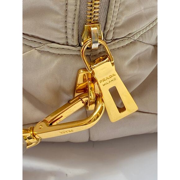 Authentic Prada Beige Nylon Shoulder & Handbag – Adjustable Strap - Picture 3 of 12